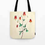  Wild Columbine by Clarissa Munger Badger, 1859 (benefitting The Nature Conservancy) Tote Bag Gallery Image 1