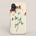  Wild Columbine by Clarissa Munger Badger, 1859 (benefitting The Nature Conservancy) iPhone Case Gallery Image 1