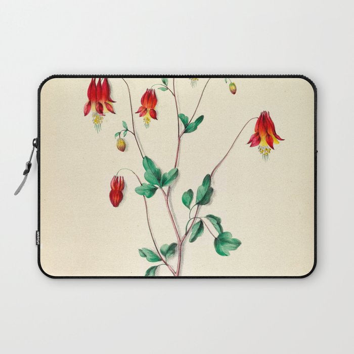  Wild Columbine by Clarissa Munger Badger, 1859 (benefitting The Nature Conservancy) Laptop Sleeve Gallery Image 1