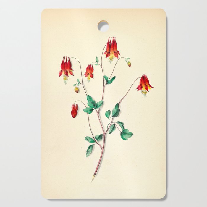  Wild Columbine by Clarissa Munger Badger, 1859 (benefitting The Nature Conservancy) Cutting Board Gallery Image 1