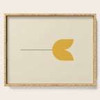 Vintage Tulip Minimalism - Yellow Serving Tray Gallery Image 1