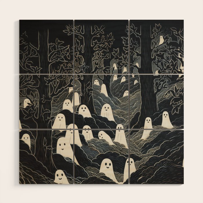 Ghost Forest Wood Wall Art Gallery Image 1