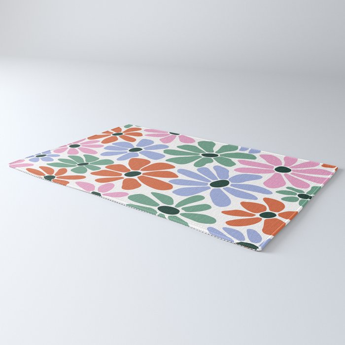 Christmas Retro Floral  Rug Gallery Image 3