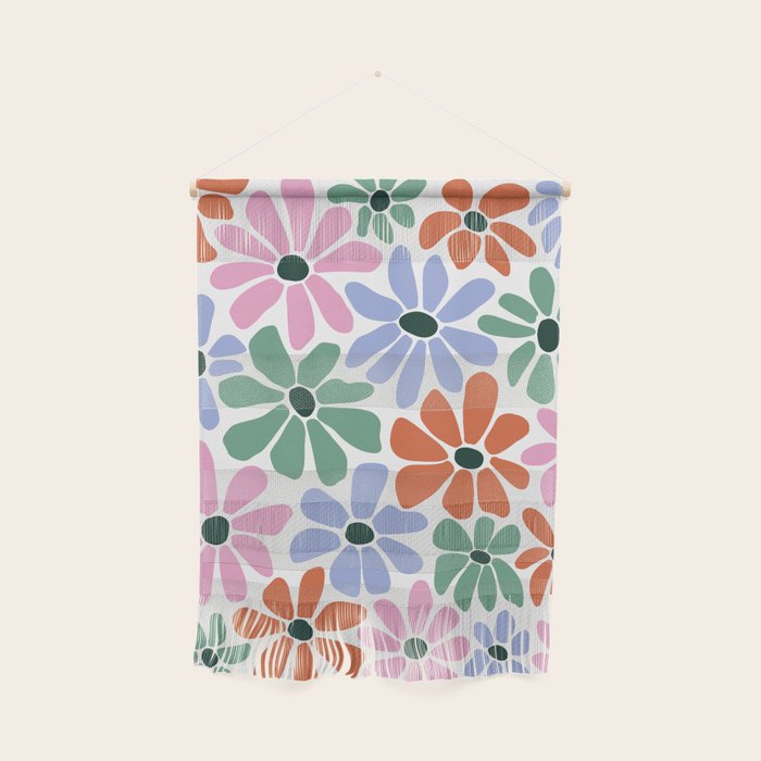 Christmas Retro Floral  Wall Hanging Gallery Image 1