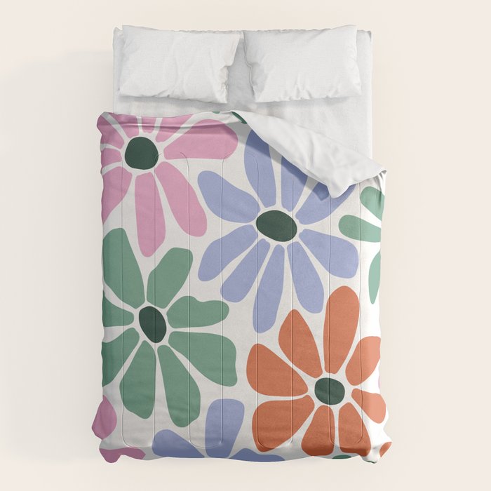 Christmas Retro Floral  Comforter Gallery Image 6