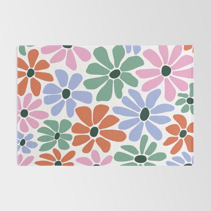 Christmas Retro Floral  Rug Gallery Image 2
