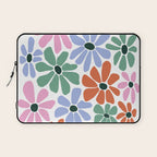 Christmas Retro Floral  Laptop Sleeve Gallery Image 1