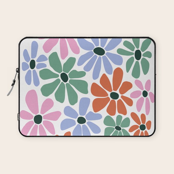 Christmas Retro Floral  Laptop Sleeve Gallery Image 1