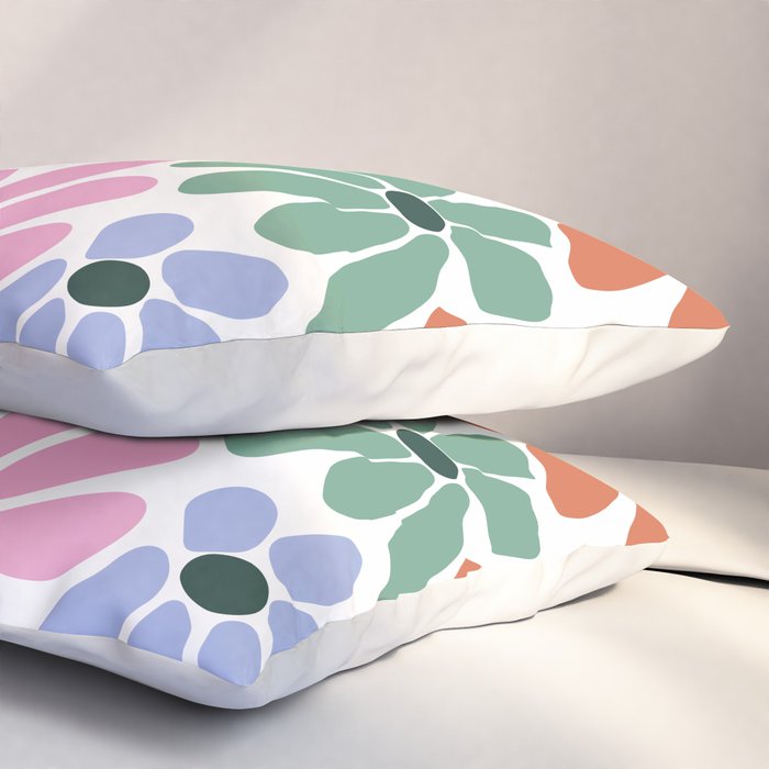 Christmas Retro Floral  Pillow Sham Gallery Image 3