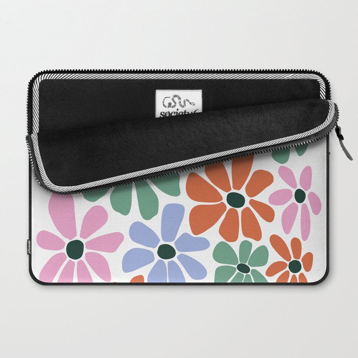 Christmas Retro Floral  Laptop Sleeve Gallery Image 2