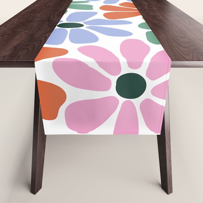 Christmas Retro Floral  Table Runner Gallery Image 1