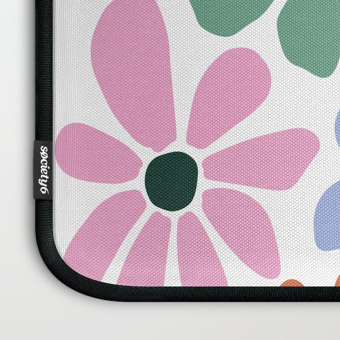 Christmas Retro Floral  Laptop Sleeve Gallery Image 3