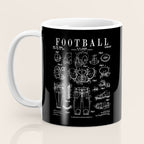 American Football Old Vintage Patent Drawing Print Coffee Mug Gallery Image 3