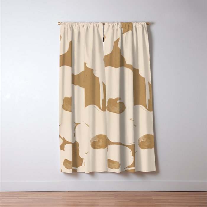 Abstract Flowers 7 Window Curtain Gallery Image 3