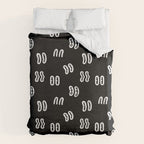 Vintage eye cartoon pattern Duvet Cover Gallery Image 6