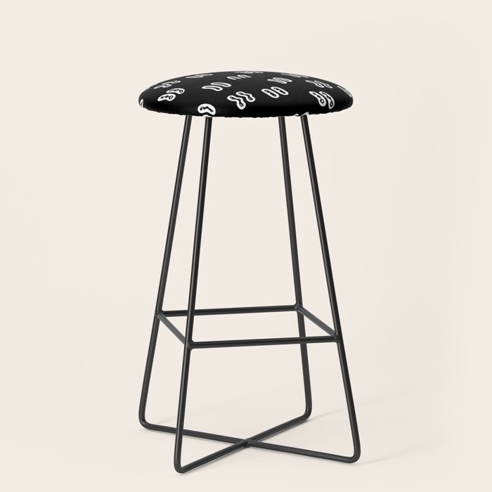 Vintage eye cartoon pattern Stool Gallery Image 1
