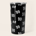 Vintage eye cartoon pattern Travel Mug Gallery Image 1
