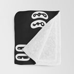 Vintage eye cartoon pattern Throw Blanket Gallery Image 3