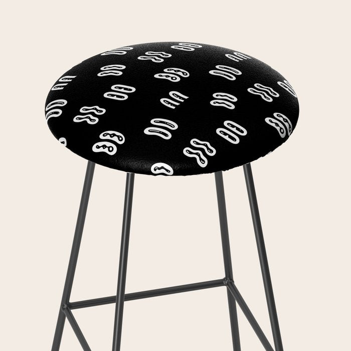 Vintage eye cartoon pattern Stool Gallery Image 2