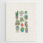 Art print of love for plants on a Ivory background Jigsaw Puzzle Gallery Image 1