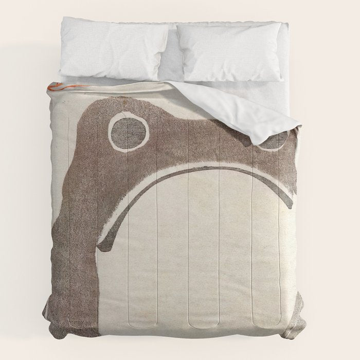Matsumoto Hoji Grumpy Frog (1814) Comforter Gallery Image 2