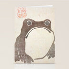 Matsumoto Hoji Grumpy Frog (1814) Stationery Card Gallery Image 2
