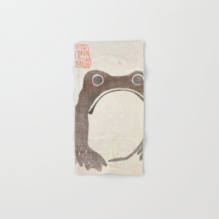 Matsumoto Hoji Grumpy Frog (1814) Bath Towel Gallery Image 1