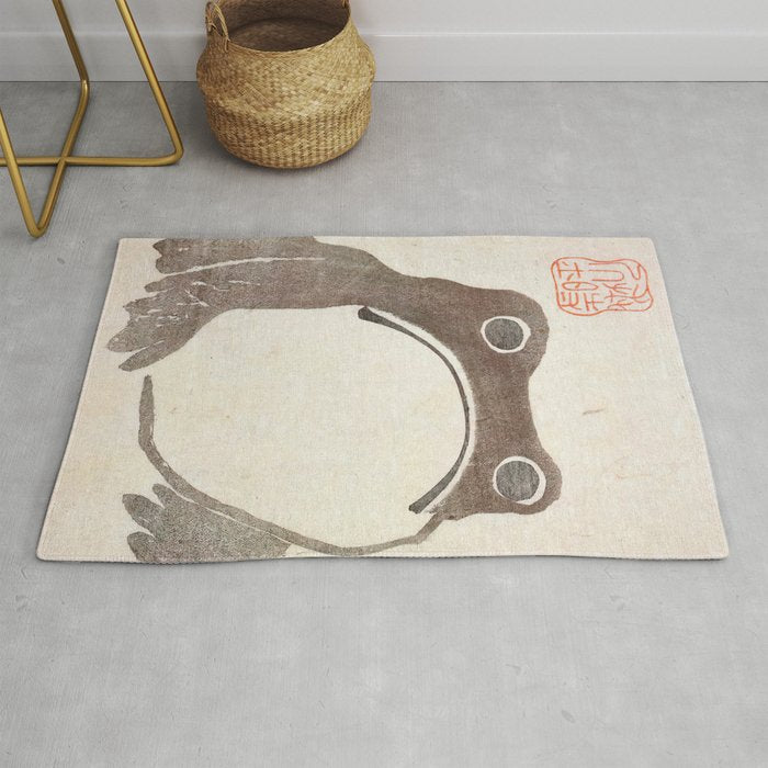 Matsumoto Hoji Grumpy Frog (1814) Rug Gallery Image 1