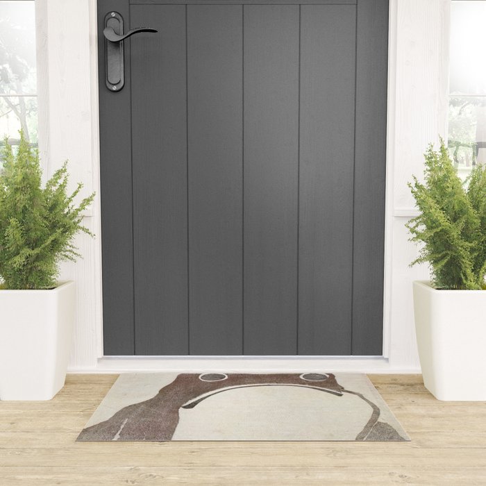 Matsumoto Hoji Grumpy Frog (1814) Welcome Mat Gallery Image 3