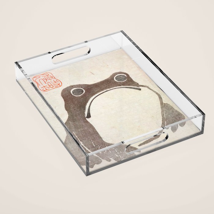 Matsumoto Hoji Grumpy Frog (1814) Acrylic Tray Gallery Image 1
