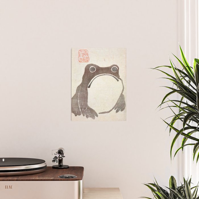 Matsumoto Hoji Grumpy Frog (1814) Poster Gallery Image 2
