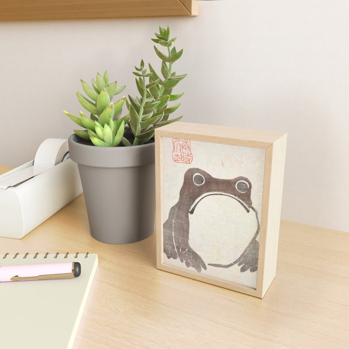 Matsumoto Hoji Grumpy Frog (1814) Mini Art Print Gallery Image 2