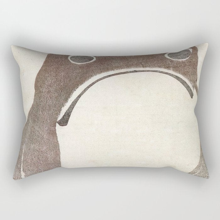 Matsumoto Hoji Grumpy Frog (1814) Rectangular Pillow Gallery Image 1