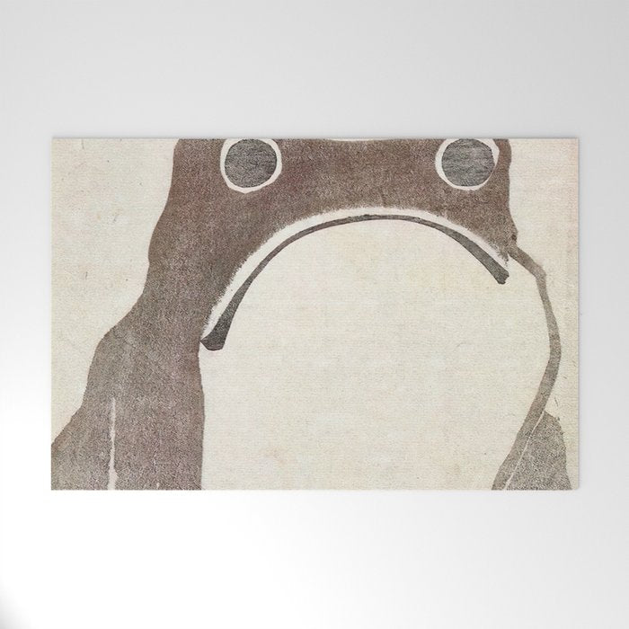Matsumoto Hoji Grumpy Frog (1814) Welcome Mat Gallery Image 1