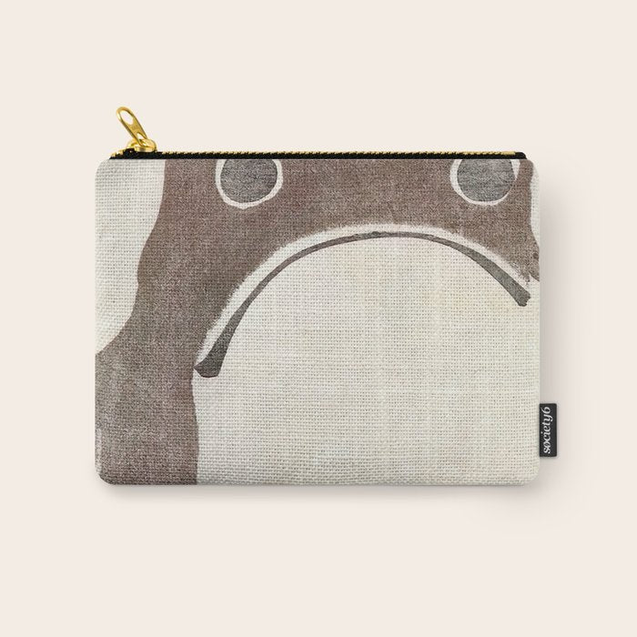 Matsumoto Hoji Grumpy Frog (1814) Carry All Pouch Gallery Image 1
