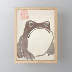 Matsumoto Hoji Grumpy Frog (1814) Mini Art Print Gallery Image 1