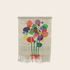 Happy flowers in the vase Wall Hanging Gallery Image 1