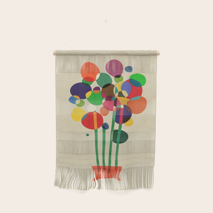 Happy flowers in the vase Wall Hanging Gallery Image 1