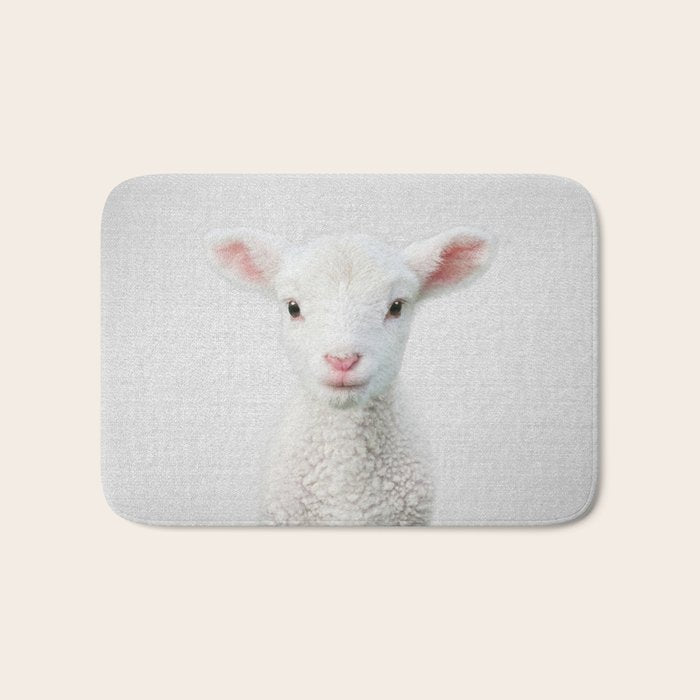 Lamb - Colorful Bath Mat Gallery Image 1