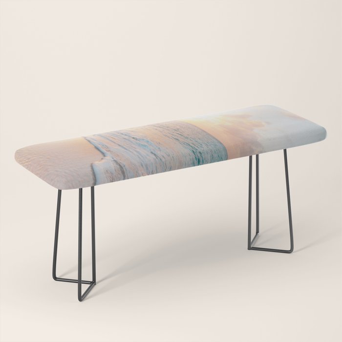 Beautiful tropical turquoise sandy beach photo Bench Gallery Image 1