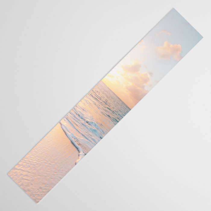 Beautiful tropical turquoise sandy beach photo Table Runner Gallery Image 3