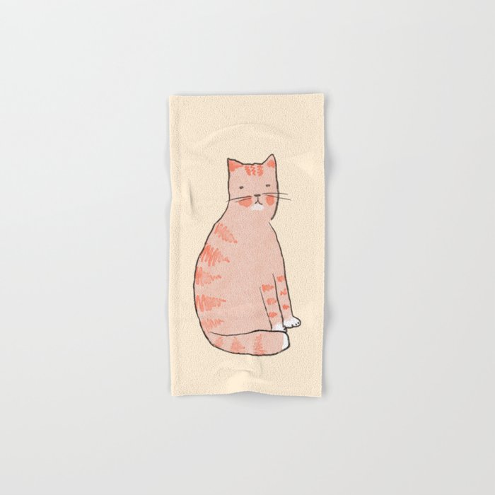 Orange cat Bath Towel Gallery Image 1