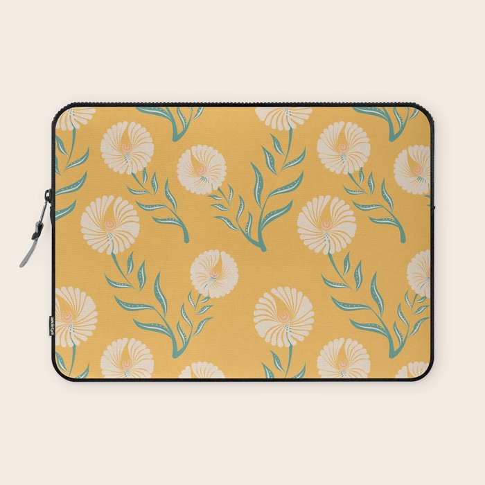 Yellow Flowers Laptop Sleeve Gallery Image 1