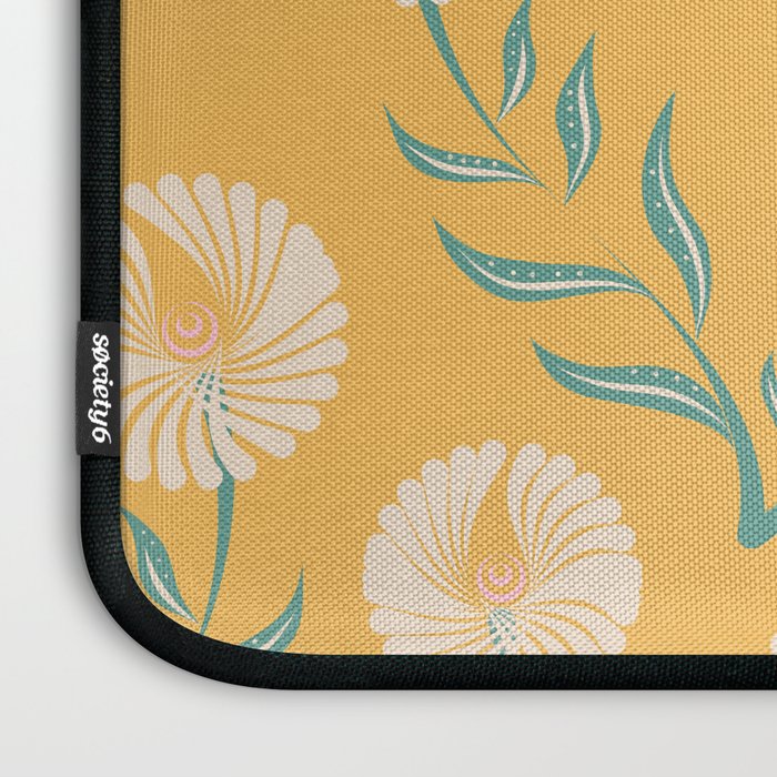 Yellow Flowers Laptop Sleeve Gallery Image 3