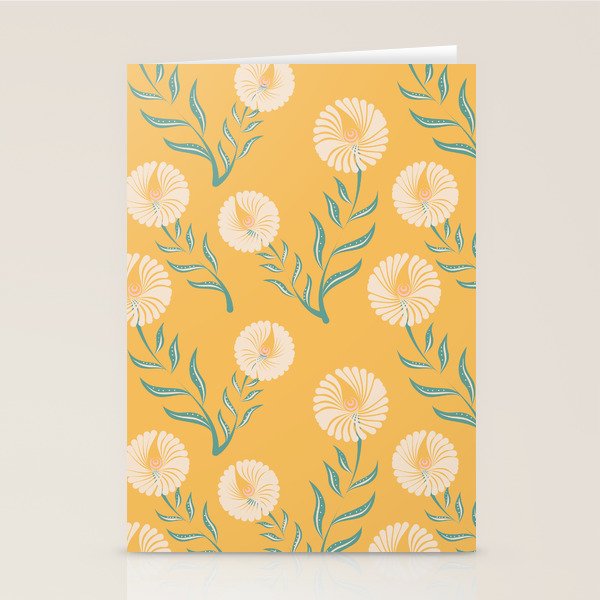 Yellow Flowers Stationery Card Gallery Image 1