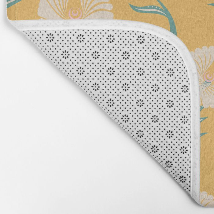 Yellow Flowers Bath Mat Gallery Image 2