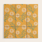Yellow Flowers Wood Wall Art Gallery Image 1