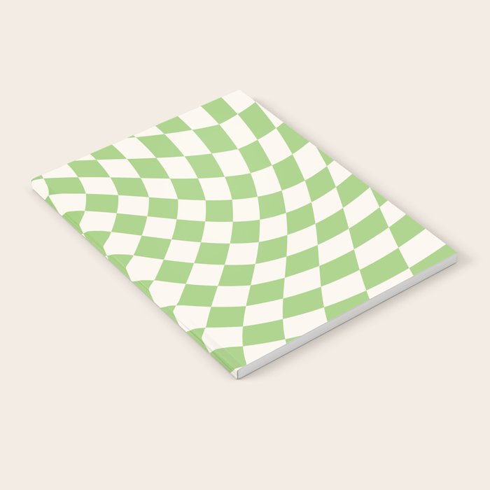 Green Checker Swirl Notebook Gallery Image 2
