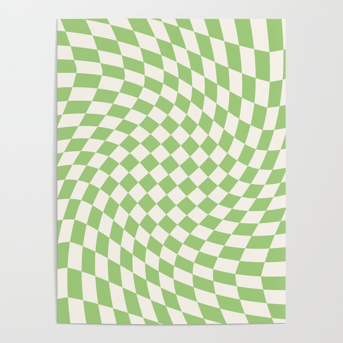Green Checker Swirl Poster Gallery Image 4