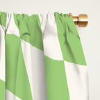 Green Checker Swirl Window Curtain Gallery Image 2